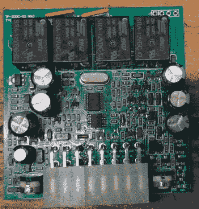 Image of power window contol unit pcb